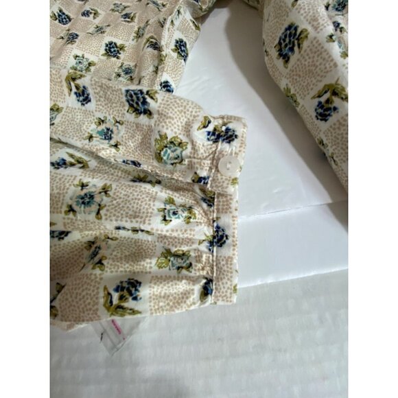 New Universal Thread Boho Prairie Flowy Pull Over Floral Blouse Women's Medium - Picture 11 of 12
